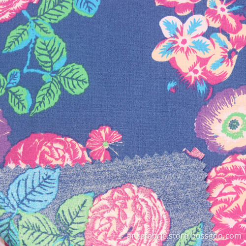 Wholesale Cotton Printed Woven Chambray Poplin Fabric